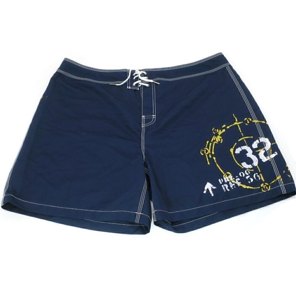 Polo by Ralph Lauren Board Shorts Blue P-32 Unlined Swim Trunks Men's 42 (41x6")